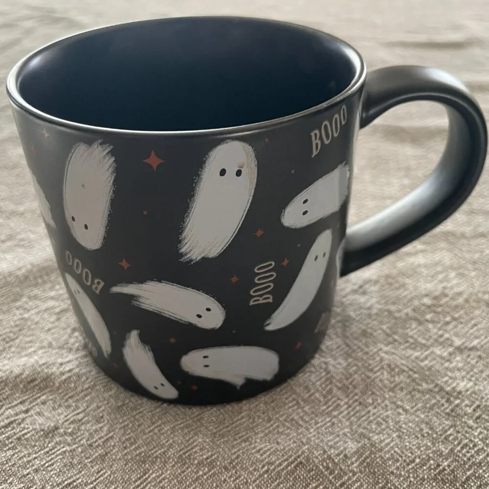 Hyde & EEK! Mini Ghost Mug Halloween 2024 16oz Stoneware “BOOO” Target!